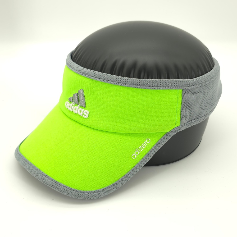 Adidas Adizero Visor Mens Strap Back Green Climacool Running Tennis Golf